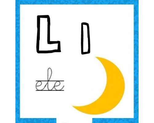 Fichas de la "L" para colorear 2
