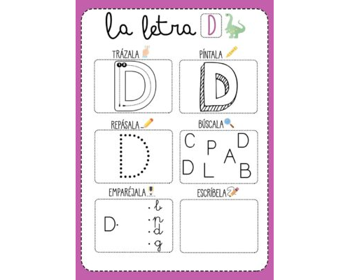 Fichas de la D mayúscula 1