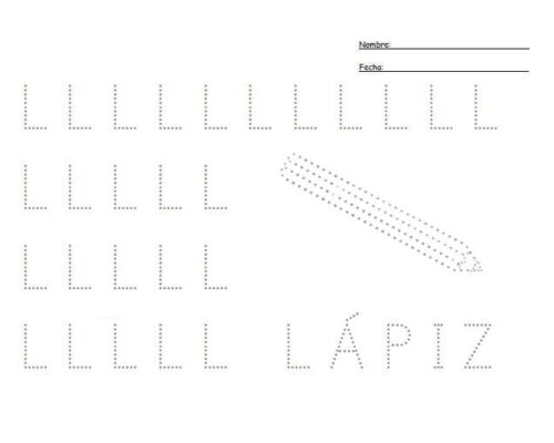 Fichas de la "L" mayúscula 3