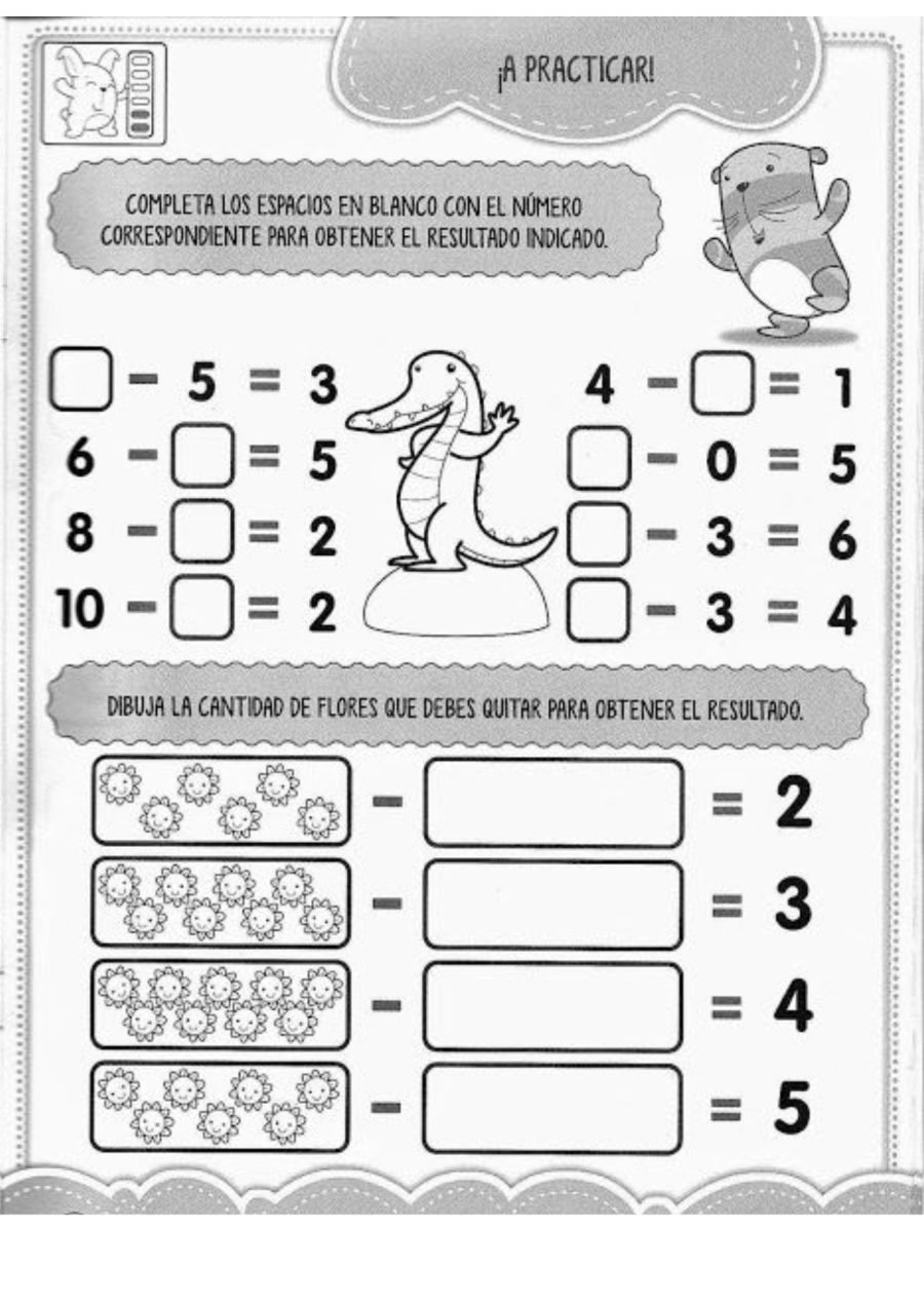 Fichas de Matemáticas 1 Primaria Cuadernillos 1