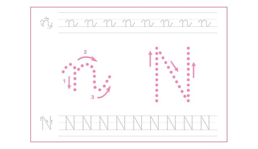 Fichas de la n minúscula 2