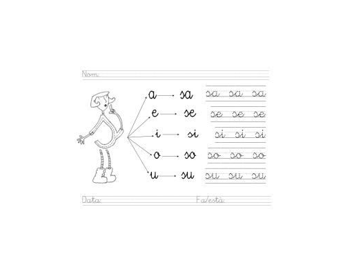 Fichas de la s minúscula 3