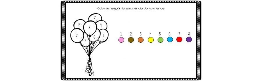 Razonamiento lógico y atención temprana con fichas de colores 3