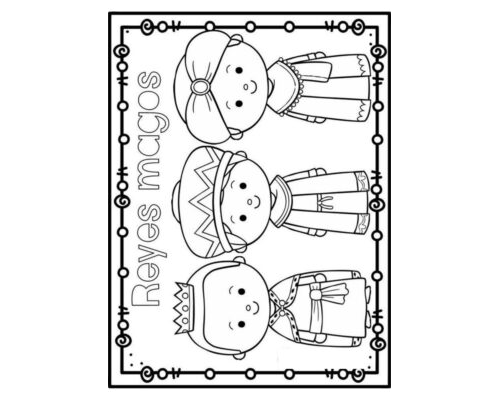 Ficha de Reyes Magos Decorar 1
