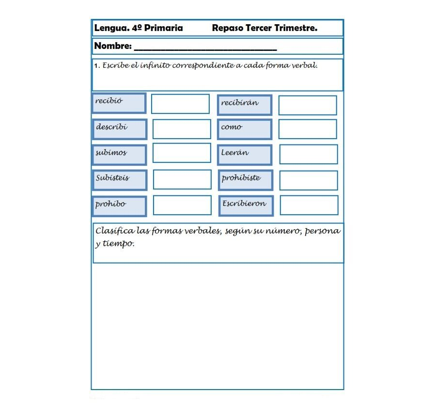 Recursos interactivos para el aprendizaje de lengua en 4º primaria 2