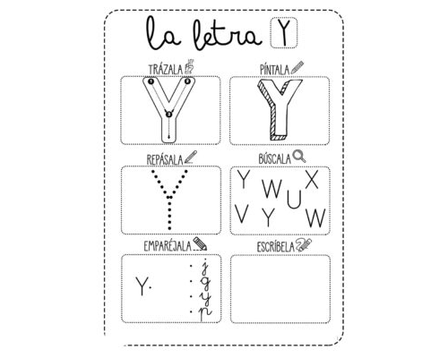 Fichas de la Y para imprimir 1