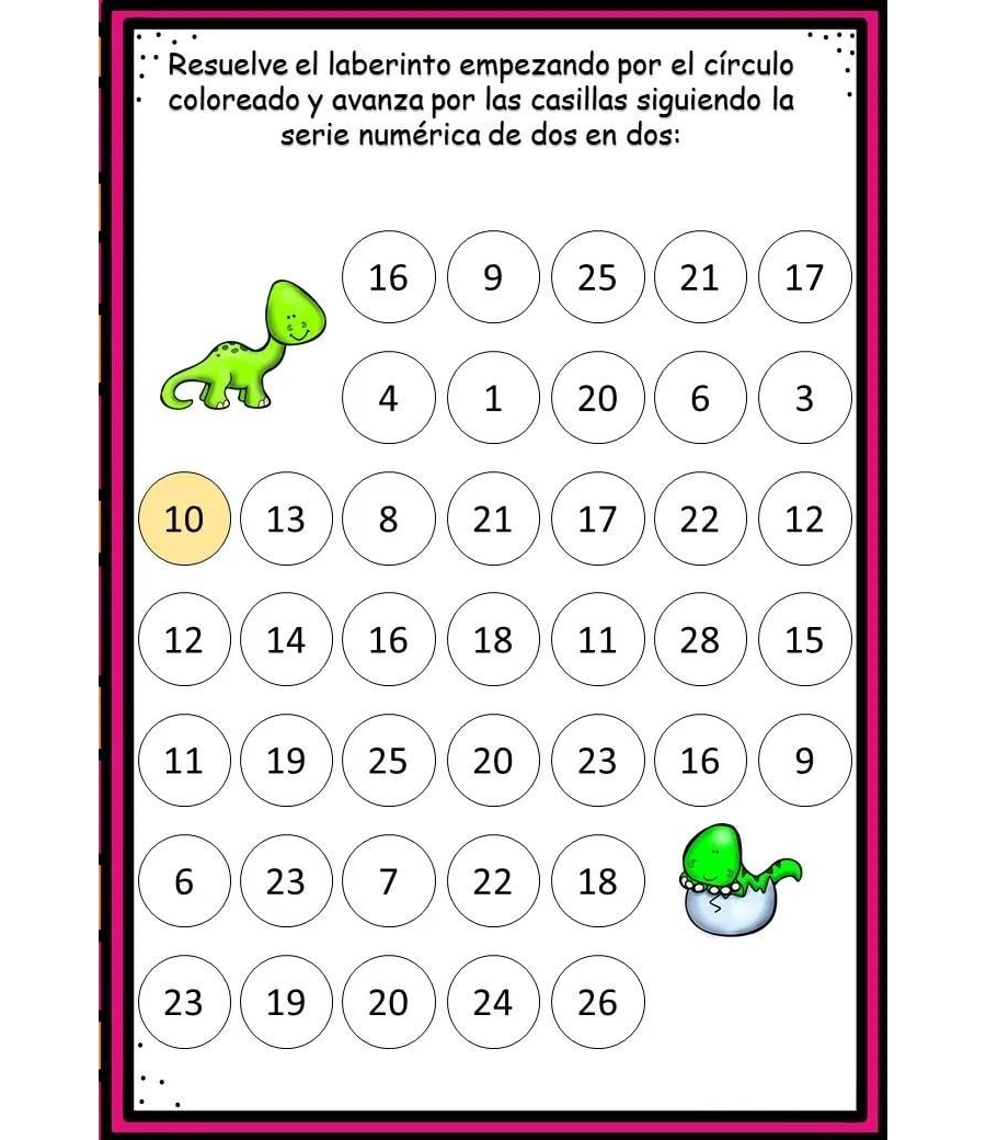 Ejemplos de actividades y juegos para reforzar las habilidades numéricas 3