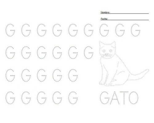 Fichas de la G mayúscula 1