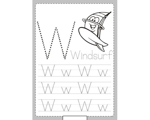 Fichas de la W mayúscula 2