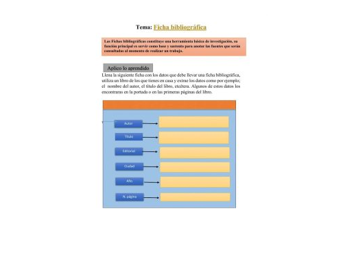 Relación entre temas y ficha de lectura 1