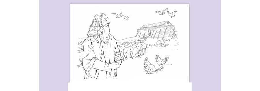 Fichas del arca de Noé para colorear 3