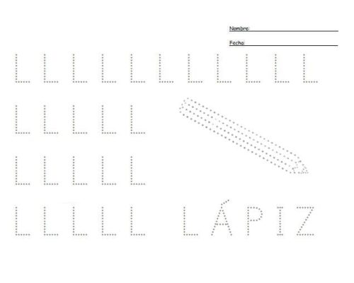 Fichas de la "L" mayúscula 3