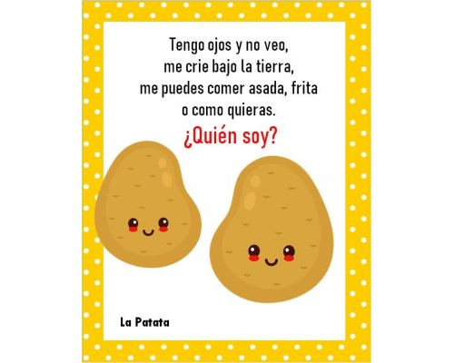 Juegos y adivinanzas relacionados con frutas y verduras 2