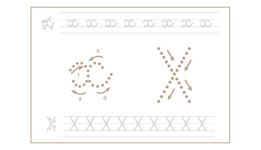 Fichas de la x minúscula 2