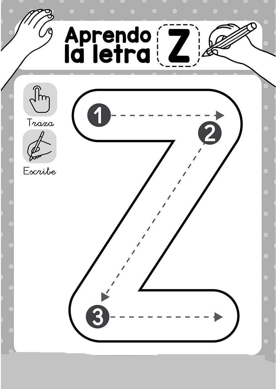 Fichas de la Z para imprimir 1