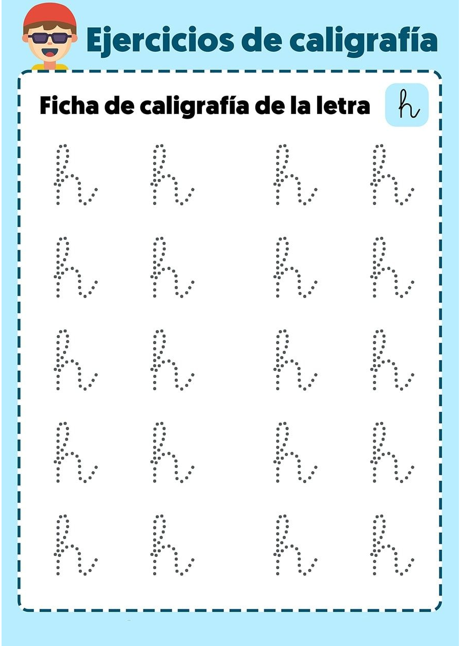 Fichas de la h minúscula 1