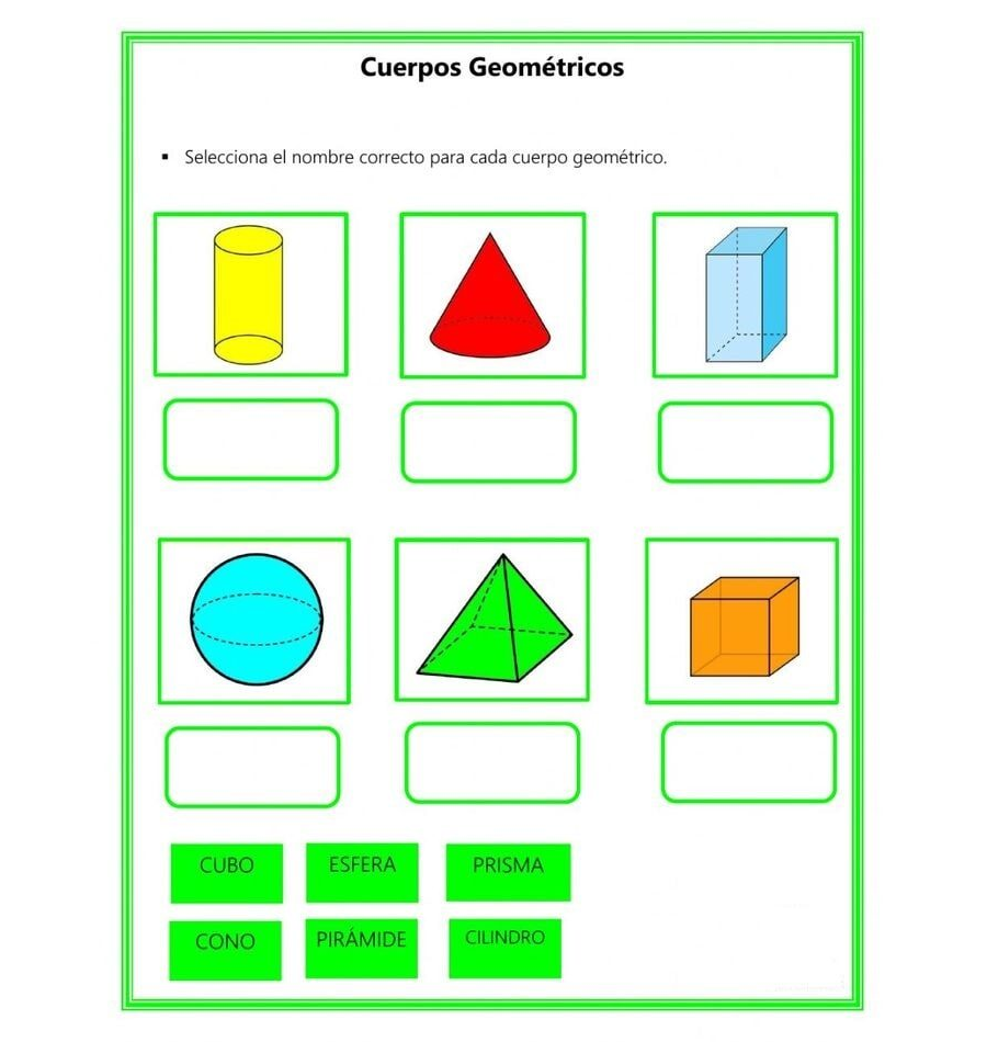 Formas y cuerpos geométricos, capacidad, longitud, masa y fracciones 2