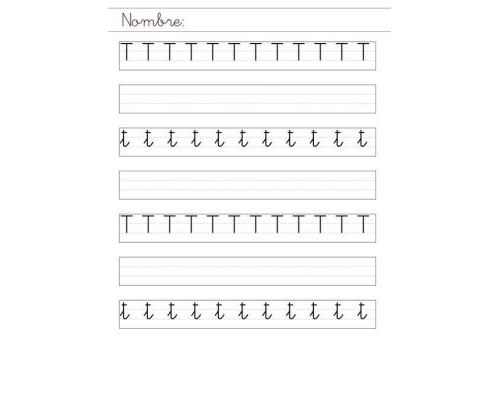 Fichas de la T mayúscula 3