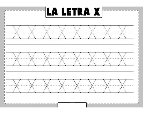 Ficha de la X mayúscula 1