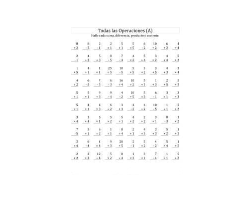 Operaciones básicas adición y sustracción 3