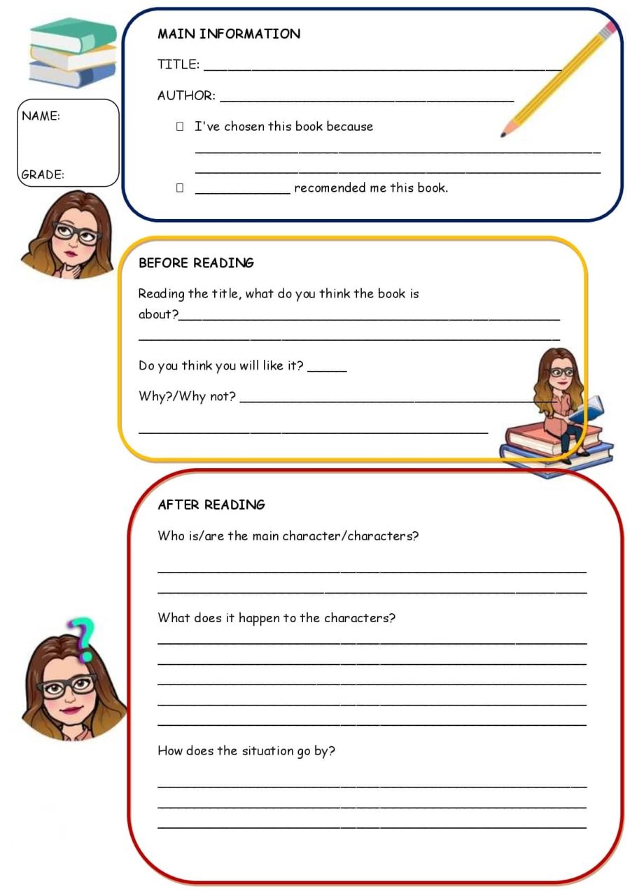 Fichas de lectoescritura y escritura creativa en inglés 1