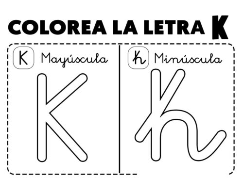 Fichas de la k minúscula 1