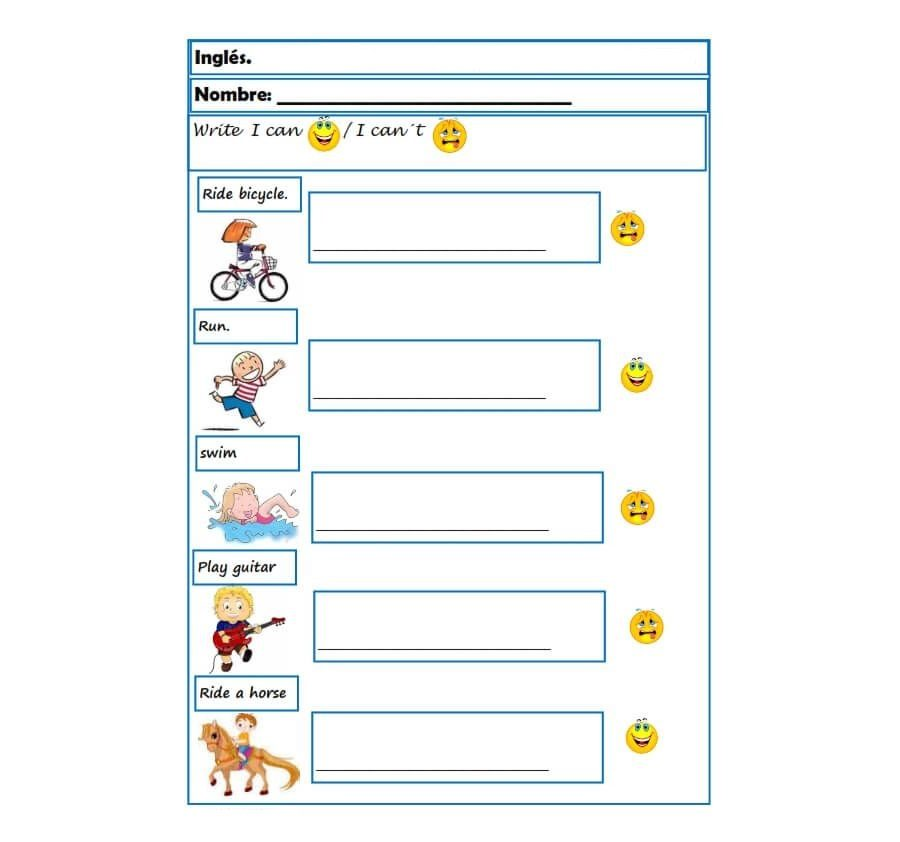 Integración de las fichas de inglés 5 primaria en el plan de estudios 2
