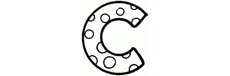 Fichas de la C para colorear 3