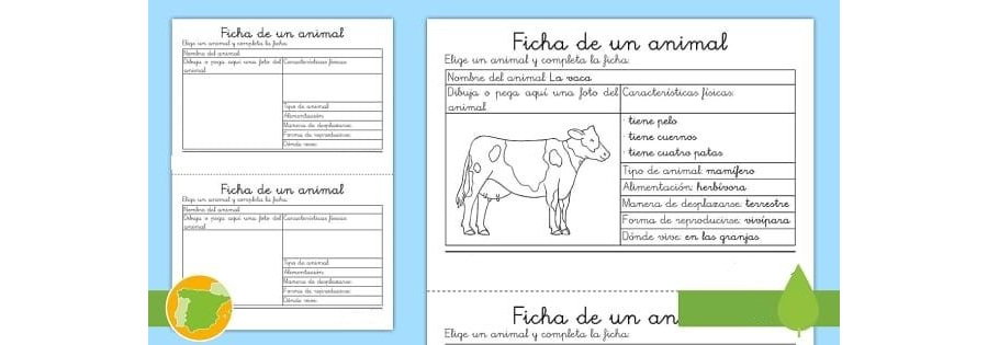 Fichas temáticas sobre animales 2