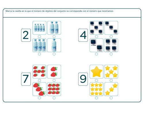 Ejemplos de fichas de matemáticas para imprimir 2