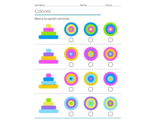 Fichas de plástico en diferentes tamaños y colores 2