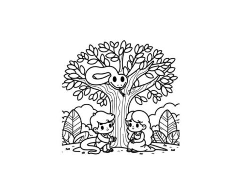 Fichas de Adán y Eva para estudiar 1