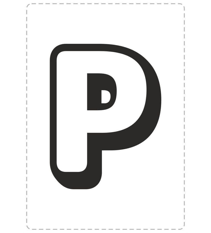 fichas de P mayúscula 2