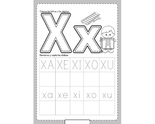 Ficha de la X mayúscula 3