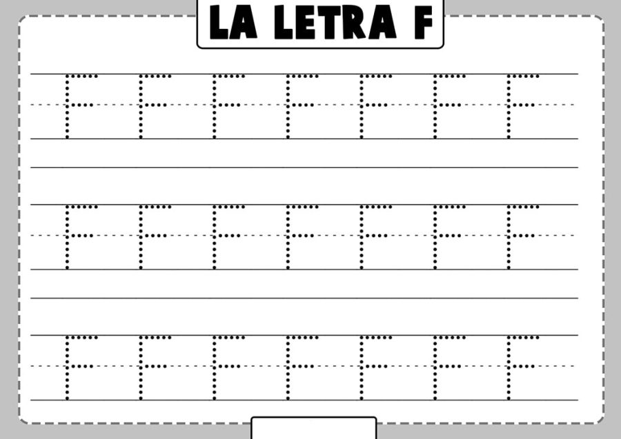 Fichas de la F mayúscula 3