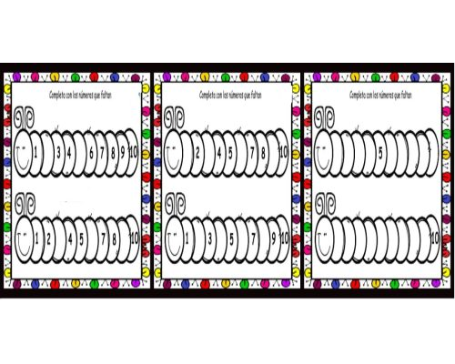 Fichas de gusanos para imprimir 2