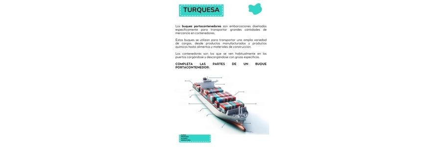 Fichas de color turquesa para escribir 2