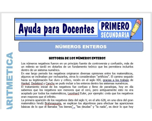 Qué son los números enteros 1