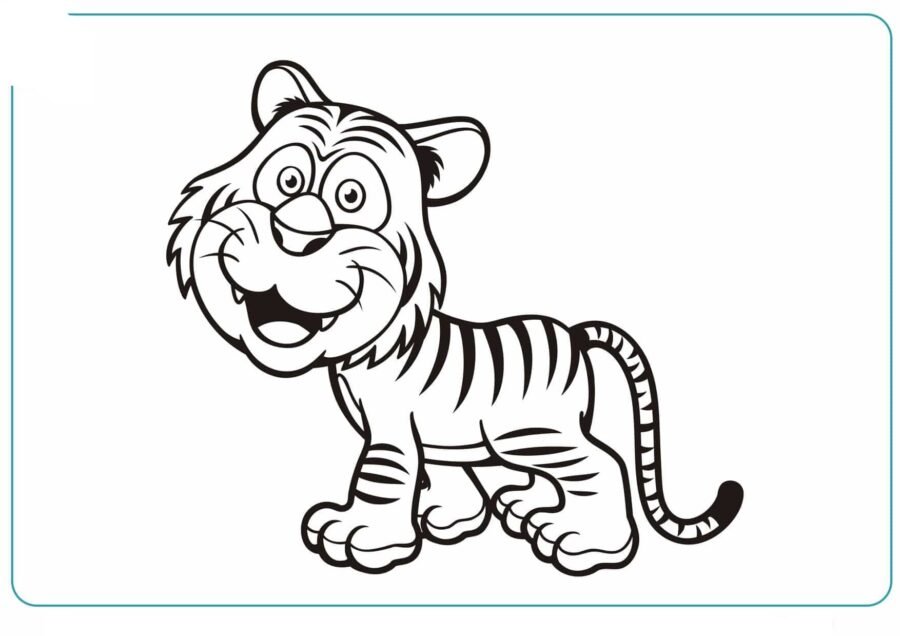 Fichas de tigres para imprimir 1