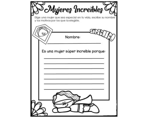 Fichas del dia de la mujer de escritura (1)