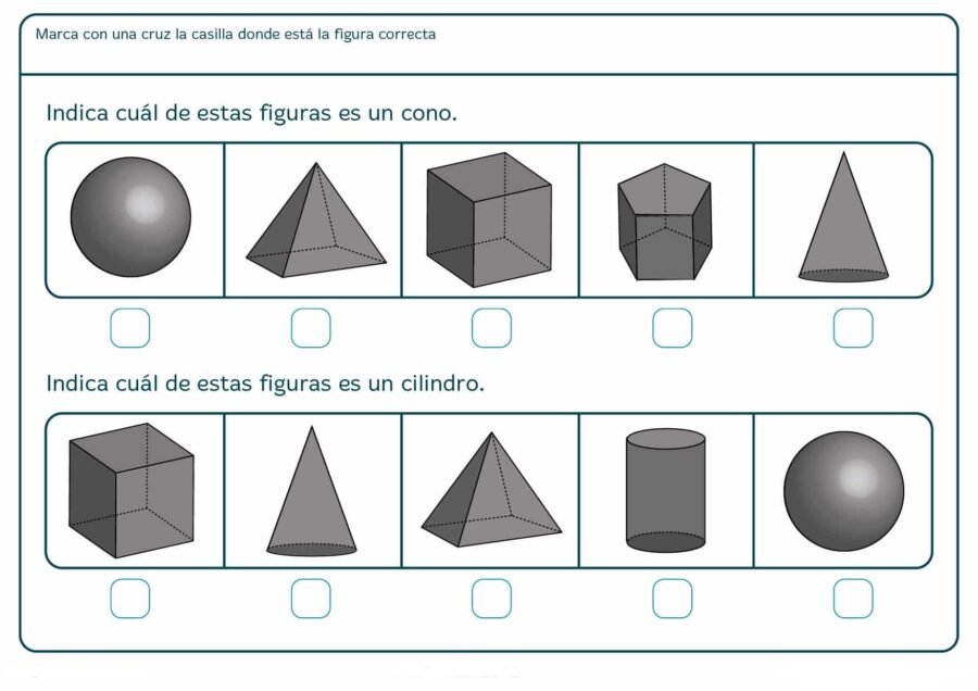 Formas y cuerpos geométricos, capacidad, longitud, masa y fracciones 3