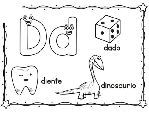 Fichas de la D para imprimir 2