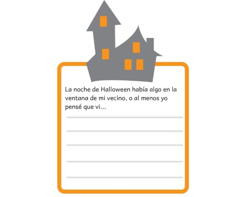 Fichas de escritura creativa Halloween 2