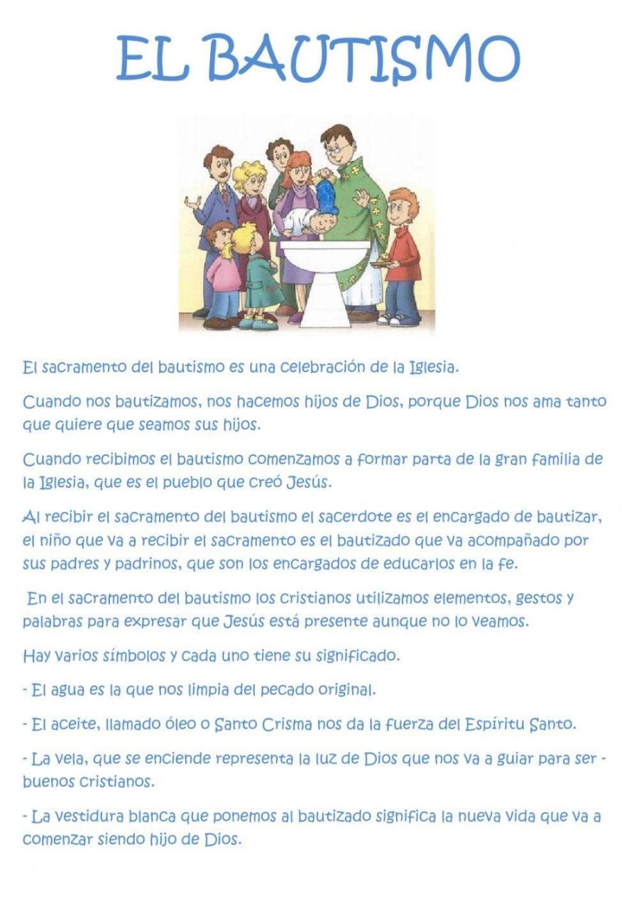 Explicación del Sacramento del Bautismo 3