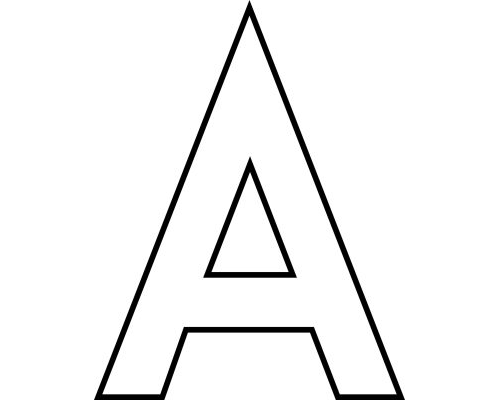 Fichas de la A mayúscula 2