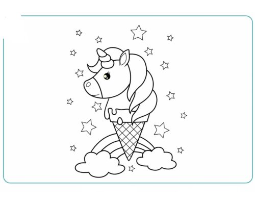 Fichas de unicornios para imprimir 1