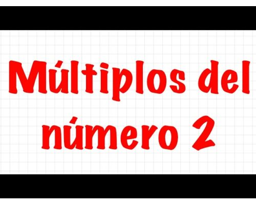 Múltiplos de 2 3