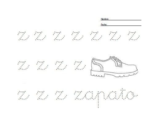 Fichas de la z minúscula 3