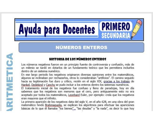 Qué son los números enteros 1