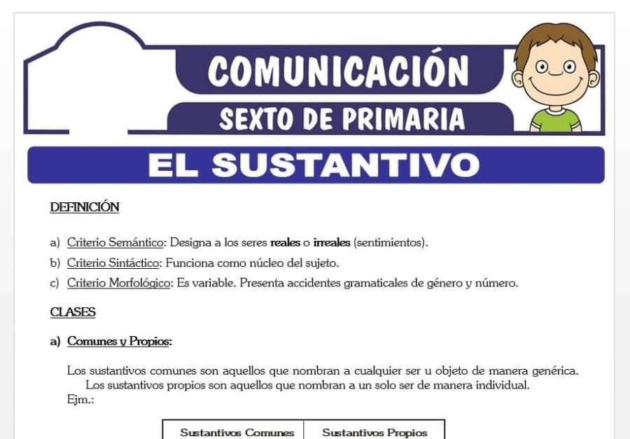 Definición de sustantivos 1